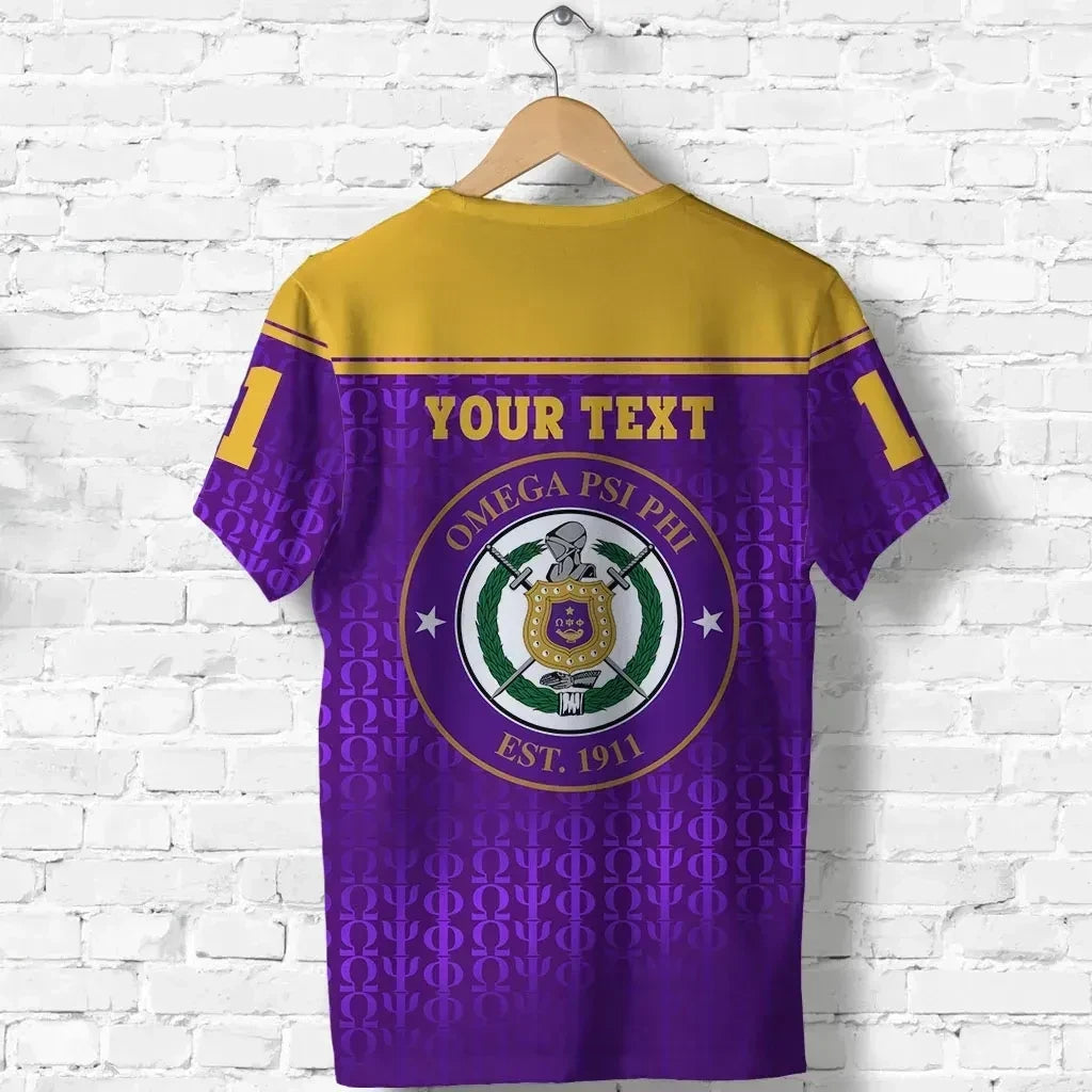Africazone T-Shirt - Personalized Omega Psi Phi Bull Dogs Simple Style J5 | Africazone.store