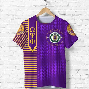 Africazone T-Shirt - Personalized Omega Psi Phi Simple Style J5 | Africazone.store