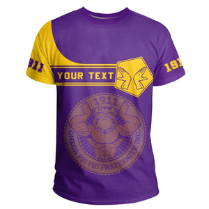 Africazone T-Shirt - Personalised Omega Psi Phi T-Shirt - Simple Style J8| Africazone.store