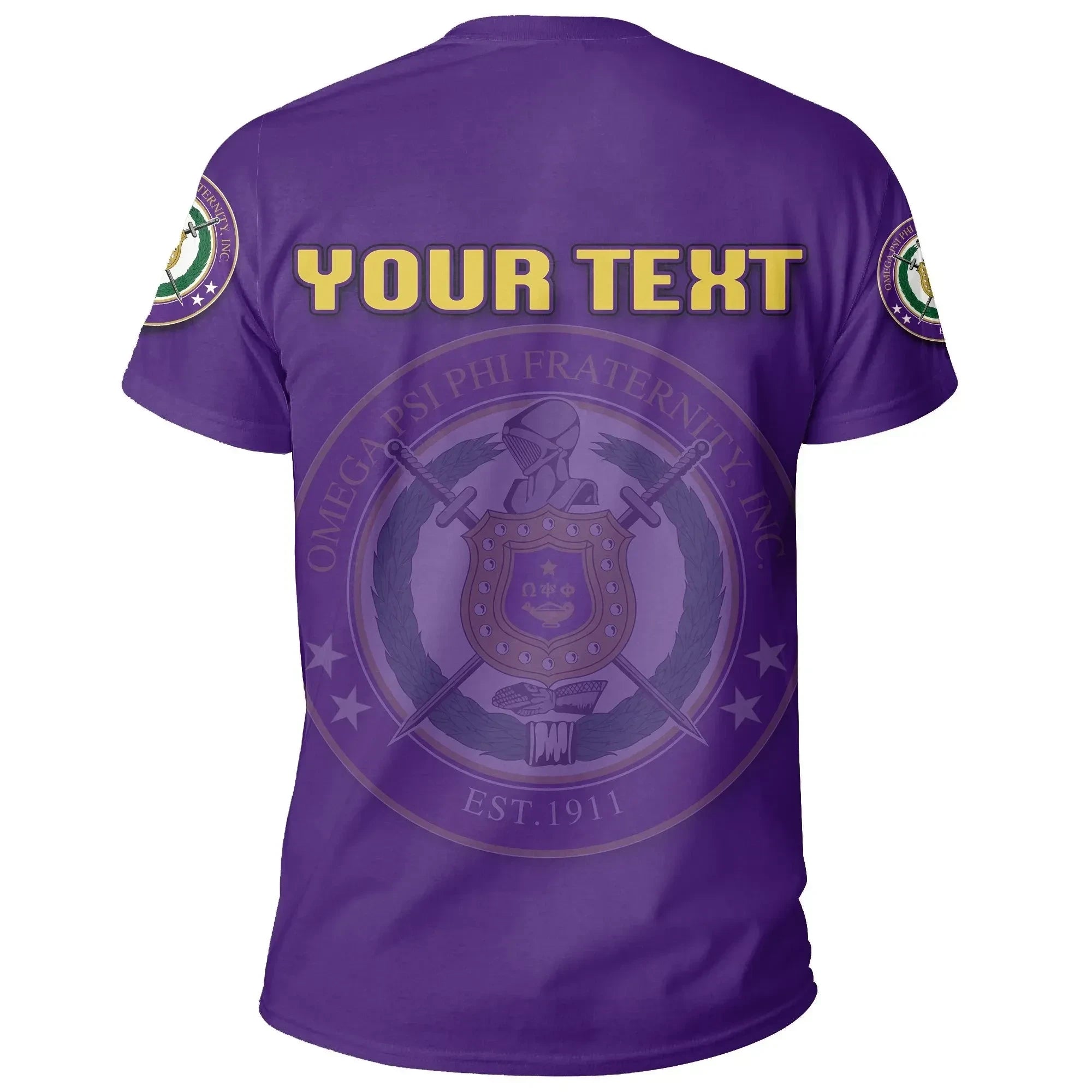 Africazone T-Shirt - Personalised Omega Psi Phi Tee J5 | Africazone.store