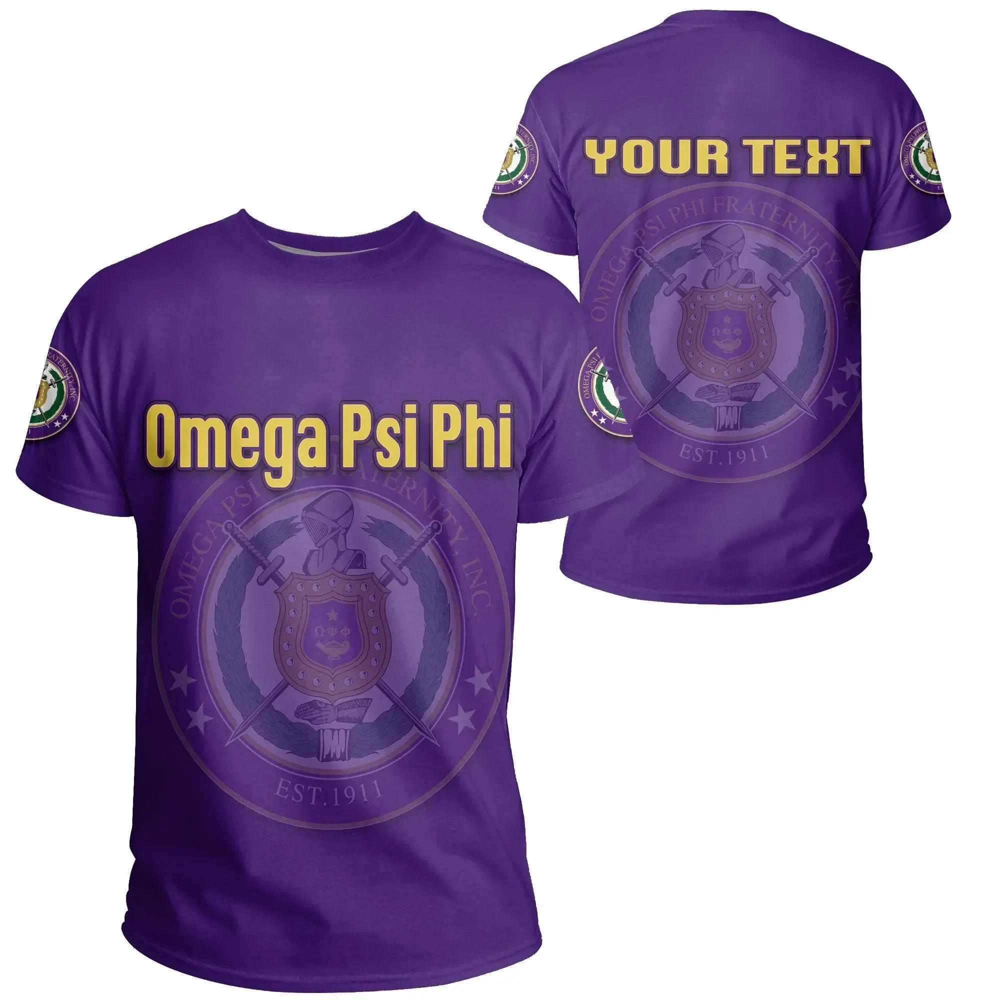 Africazone T-Shirt - Personalised Omega Psi Phi Tee J5 | Africazone.store