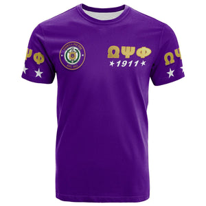 Africazone T-Shirt - Personalized Omega Psi Phi T-Shirt Impressive J5 | Africazone.store