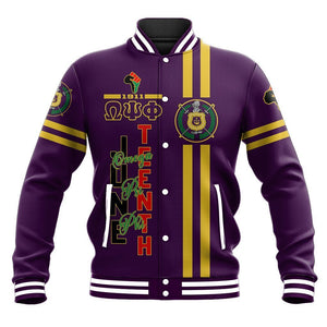 AfricaZone Jacket - Juneteenth Omega Psi Phi Baseball Jacket J5 | Africazone.store