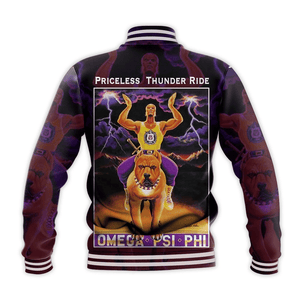 AfricaZone Jacket - OMEGA PSI PHI PRICELESS THUNDER RIDE BASEBALL JACKET J5 | Africazone.store