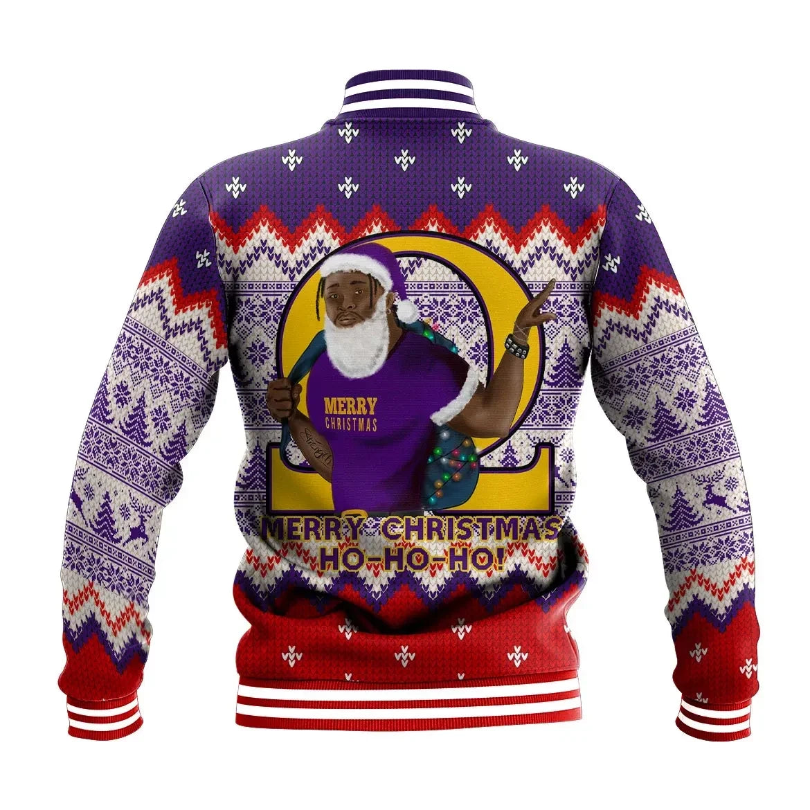 AfricaZone Jacket - Christmas Omega Psi Phi Man Baseball Jacket J5 | Africazone.store9 | Africazone.store