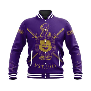 AfricaZone Jacket - Omega Psi Phi Fraternity Baseball Jacket J5 | Africazone.store9 | Africazone.store