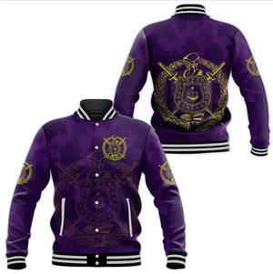 AfricaZone Jacket - Omega Psi Phi Fraternity Camouflage Style Baseball Jacket J5 | Africazone.store