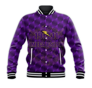 AfricaZone Jacket - Omega Psi Phi Fraternity 1911 Still Omega Baseball Jacket J5 | Africazone.store