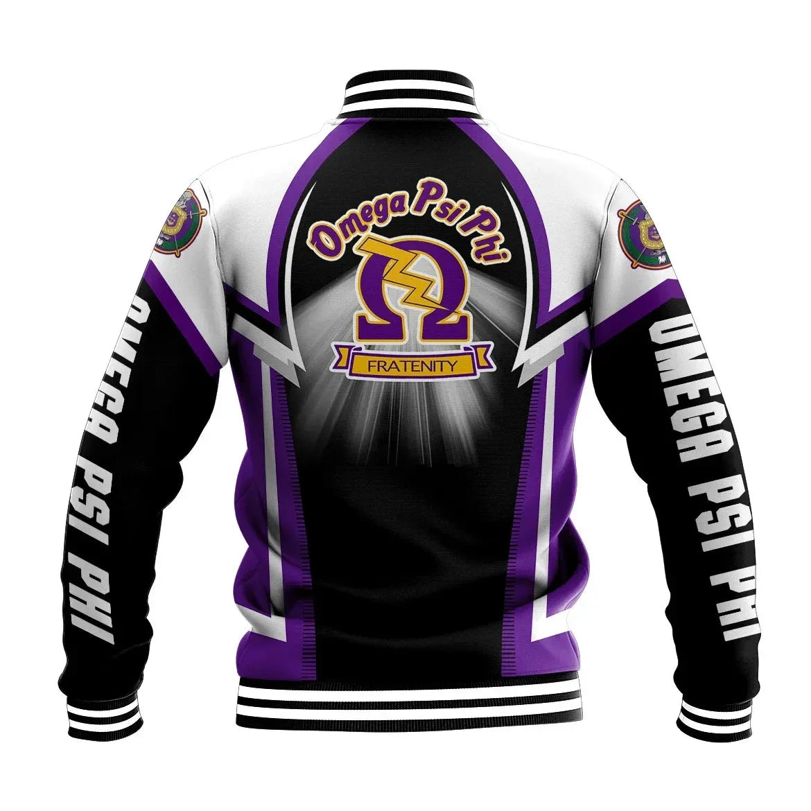 AfricaZone Jacket - Shining Omega Psi Phi Baseball Jacket J5 | Africazone.store