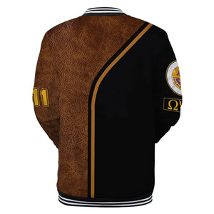 AfricaZone Jacket - Omega Psi Phi Bulldog Ques Baseball Jacket J5 | Africazone.store