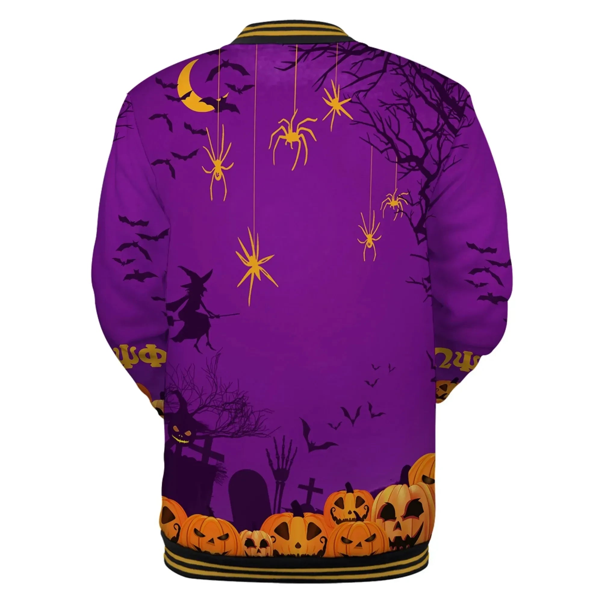 AfricaZone Jacket - Omega Psi Phi Halloween Baseball Jacket J5 | Africazone.store