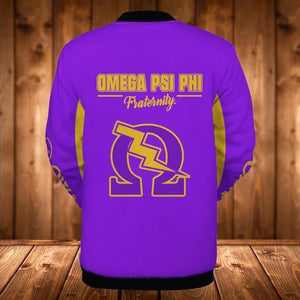 AfricaZone Greek Life Jacket - Invictus Live Your Creed Omega Psi Phi Baseball Jacket J5 | Africazone.store