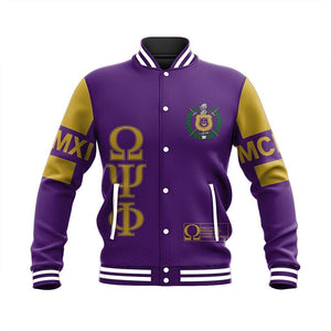 AfricaZone Jacket - MCM Omega Psi Phi Baseball Jacket J09 | Africazone.store