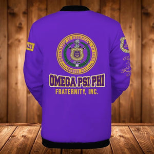 AfricaZone Greek Life Jacket - FIETTS 1911 Omega Psi Phi Fraternity Inc Baseball Jacket J5 | Africazone.store