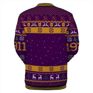 AfricaZone Jacket - Lux Omega Psi Phi King Of Bulldog 1911 Baseball Jacket J5 | Africazone.store