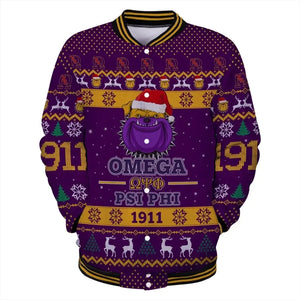 AfricaZone Jacket - Lux Omega Psi Phi King Of Bulldog 1911 Baseball Jacket J5 | Africazone.store