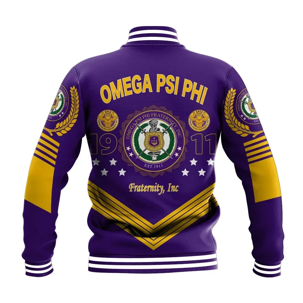 AfricaZone Jacket - Soldier Omega Psi Phi Baseball Jacket J5 | Africazone.store9 | Africazone.store
