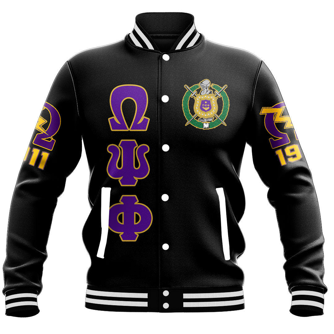 AfricaZone Clothing - Omega Psi Phi Fraternity Baseball Jackets A31 | Africazone.store