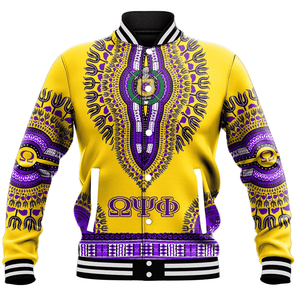 AfricaZone Jacket - Omega Psi Phi Dashiki Baseball Jackets A31 | Africazone.store