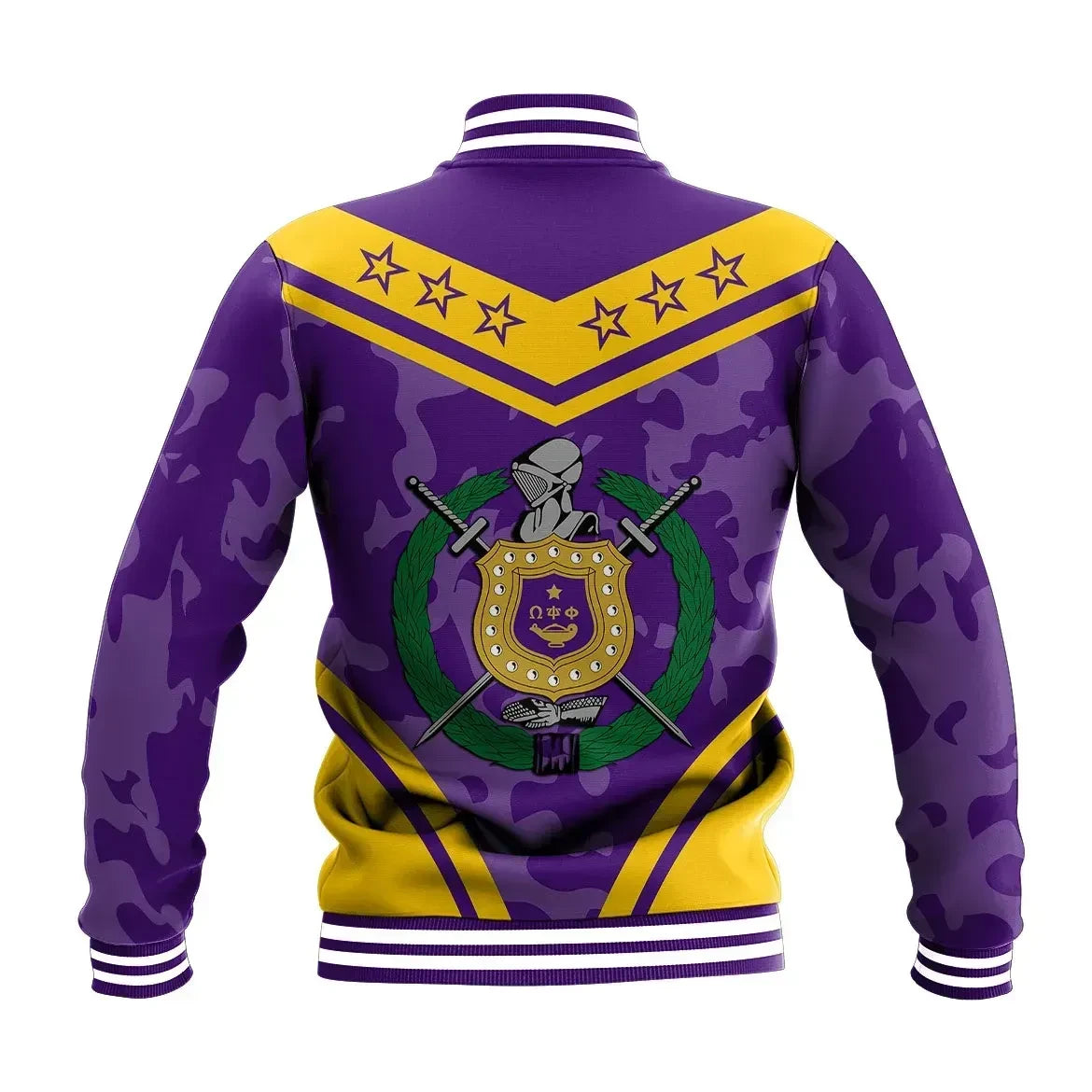AfricaZone Jacket - Omega Psi Phi Camouflage Baseball Jacket J09 | Africazone.store