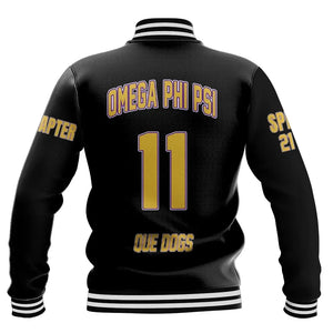 (Custom) AfricaZone Jacket - Omega Psi Phi Baseball Jackets A31 | Africazone.store