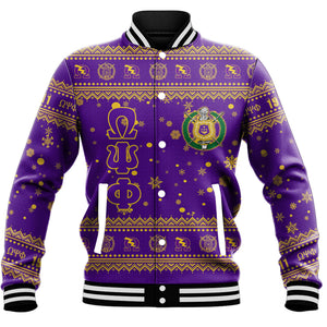 AfricaZone Clothing - Omega Psi Phi Christmas Baseball Jackets A31 | Africazone.store