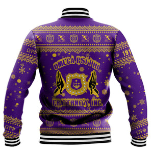 AfricaZone Clothing - Omega Psi Phi Christmas Baseball Jackets A31 | Africazone.store