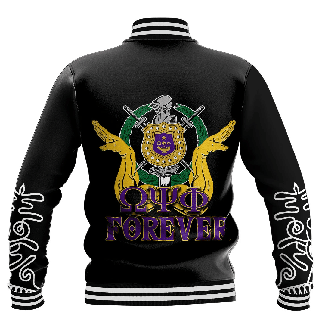 AfricaZone Jacket - Omega Psi Phi Forever Baseball Jackets A31 | Africazone.store
