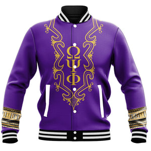 AfricaZone Jacket - Omega Psi Phi Hye Won Hye Dashiki Baseball Jackets A31 | Africazone.store
