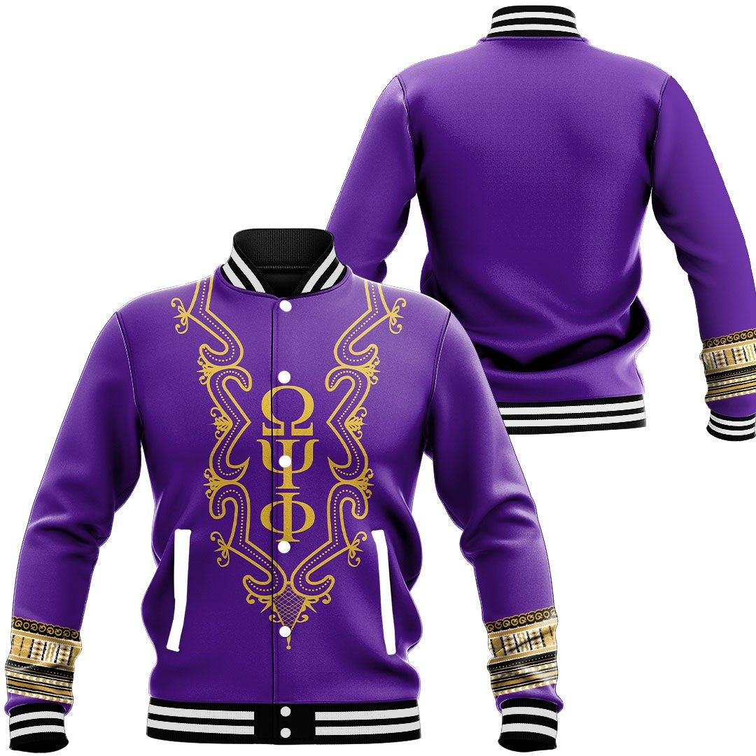 AfricaZone Jacket - Omega Psi Phi Hye Won Hye Dashiki Baseball Jackets A31 | Africazone.store