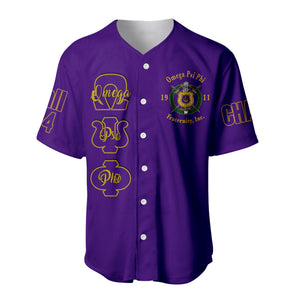 (Custom) Africazone Baseball Jersey - Omega Psi Phi Que Man A31 | Africazone.store