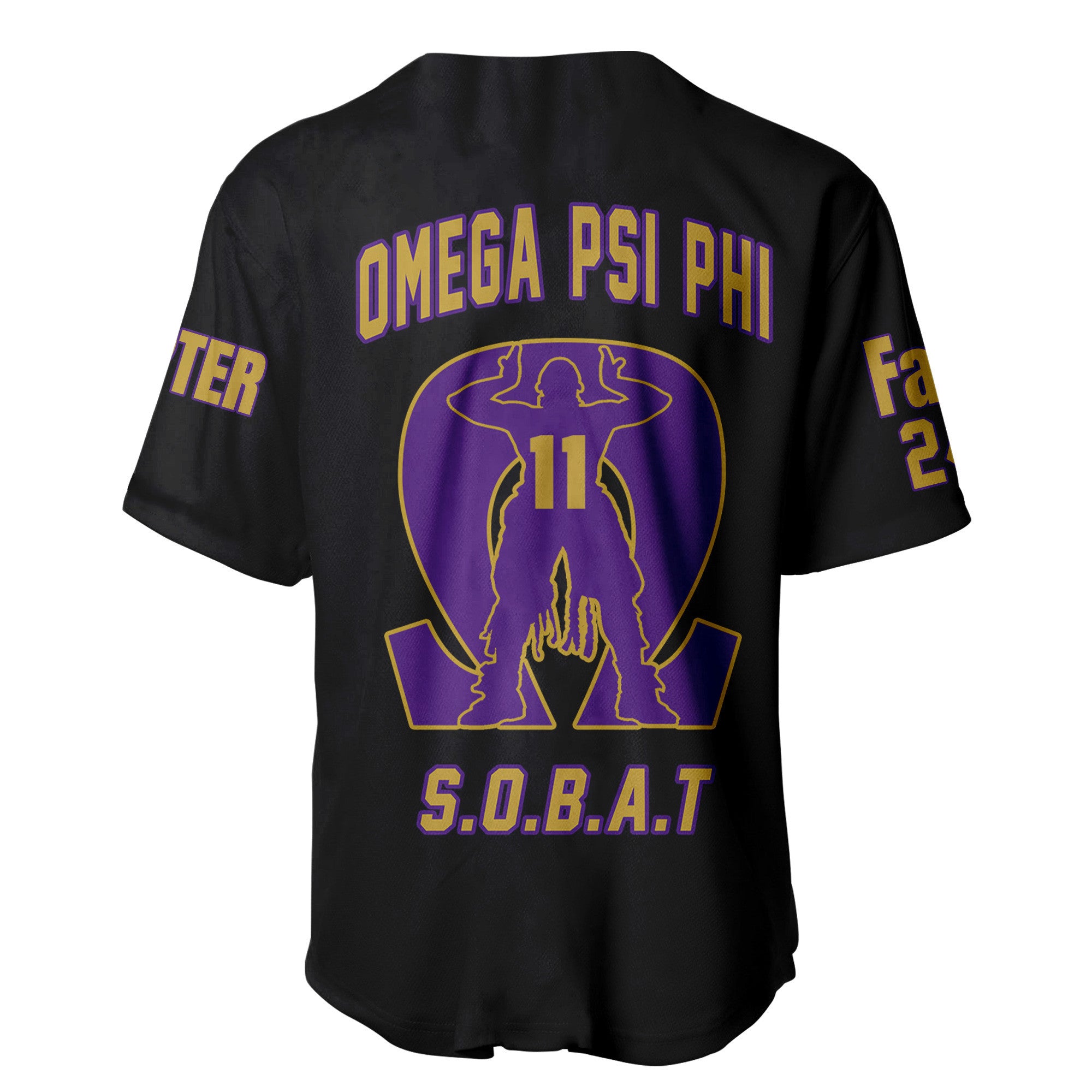 (Custom) Africazone Baseball Jersey - Omega Psi Phi Que Man A31 | Africazone.store