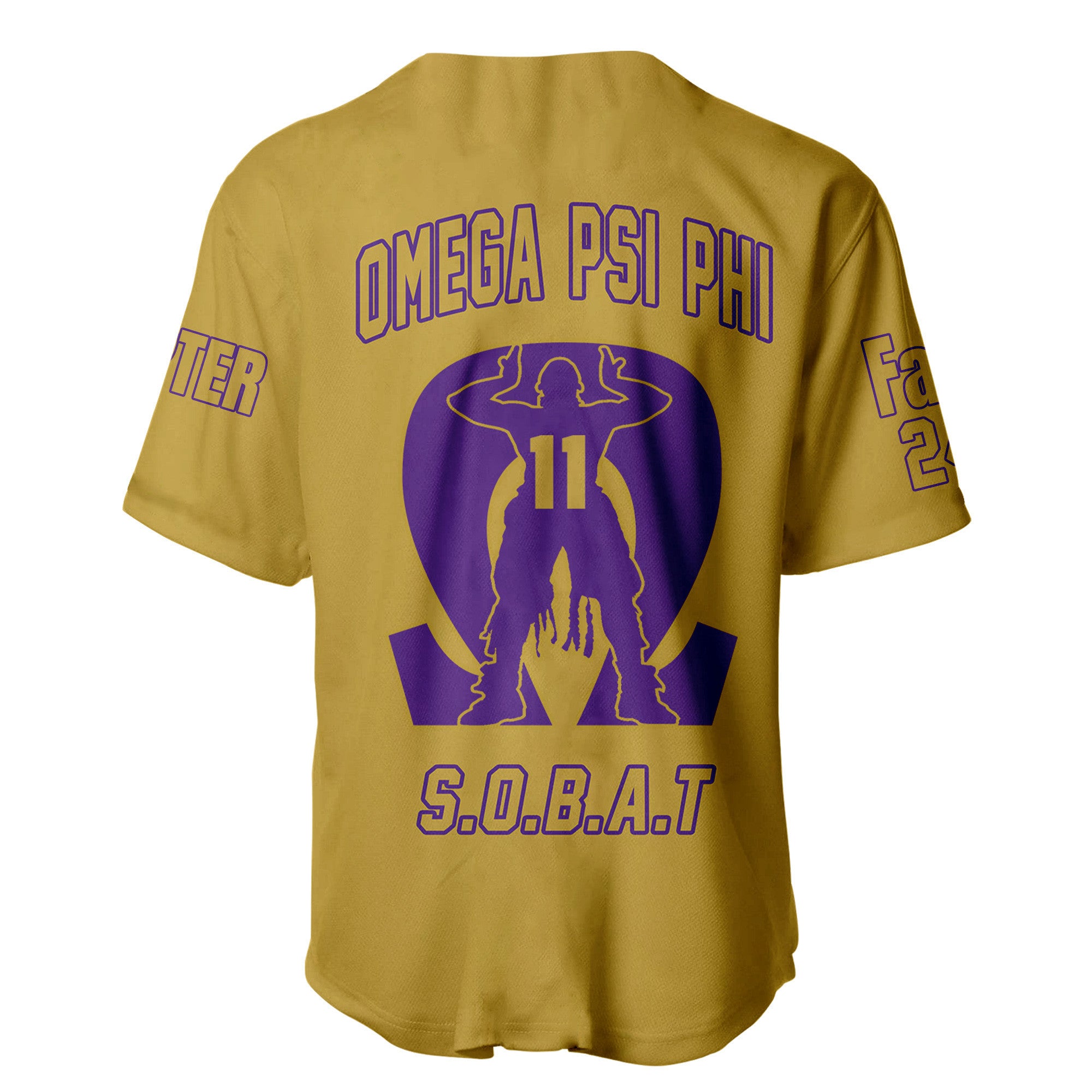 (Custom) Africazone Baseball Jersey - Omega Psi Phi Que Man A31 | Africazone.store
