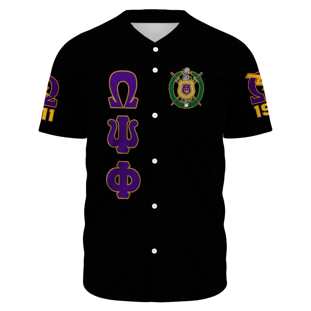 Africazone Baseball Jersey - Omega Psi Phi Fraternity A31 | Africazone.store