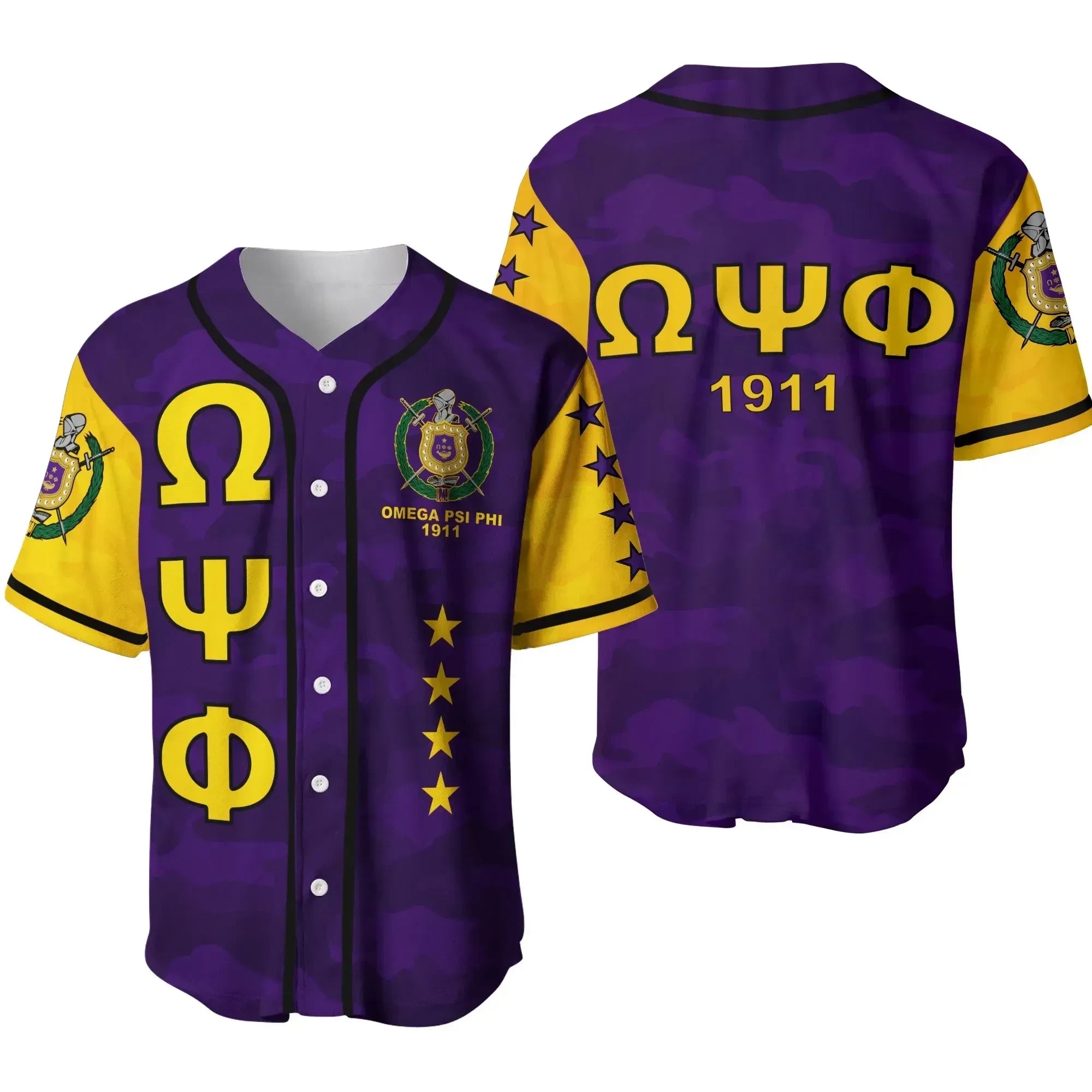 Africazone Baseball Jersey - Omega Psi Phi Legend J5 | Africazone.store