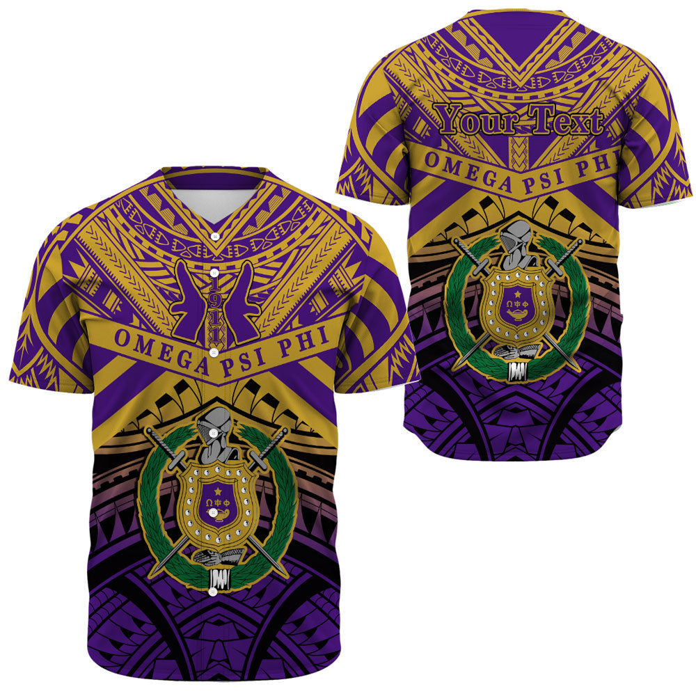 Africazone Baseball Jersey - Omega Psi Phi Tattoo Style A31 | Africazone.store