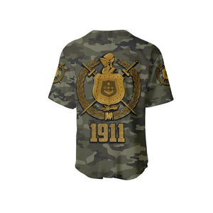 Africazone Baseball Jersey - Omega Psi Phi Army Boots 1911 J5 | Africazone.store
