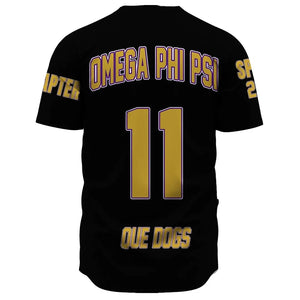 (Custom) Africazone Baseball Jersey - Omega Psi Phi A31 | Africazone.store