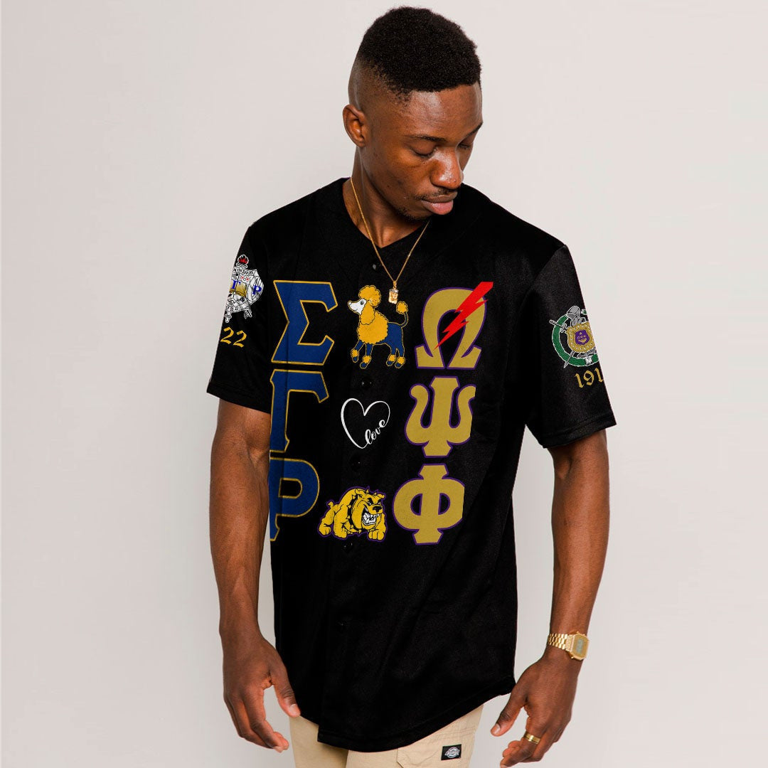 Africazone Baseball Jersey - Couple Omega Psi Phi And Sigma Gamma Rho A31 | Africazone.store