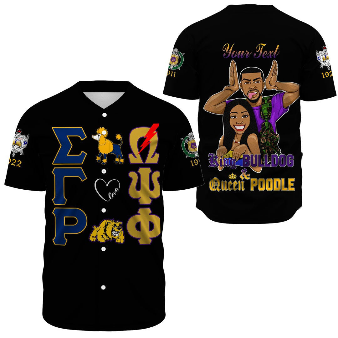 Africazone Baseball Jersey - Couple Omega Psi Phi And Sigma Gamma Rho A31 | Africazone.store