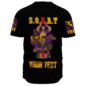 (Custom) Africazone Baseball Jersey - Omega Psi Phi Fraternity A31 | Africazone.store