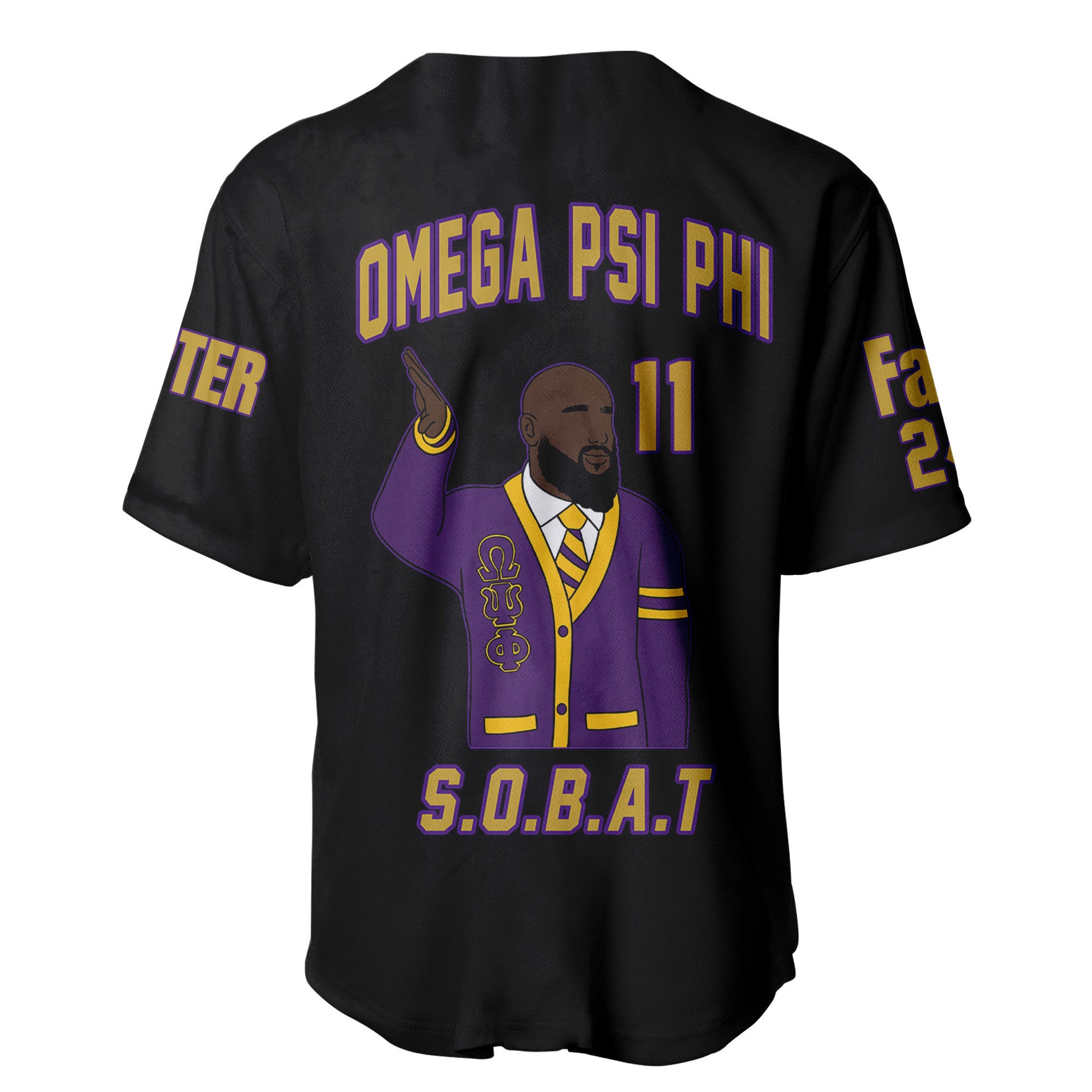 (Custom) Africazone Baseball Jersey - Omega Psi Phi Fraternity A31 | Africazone.store