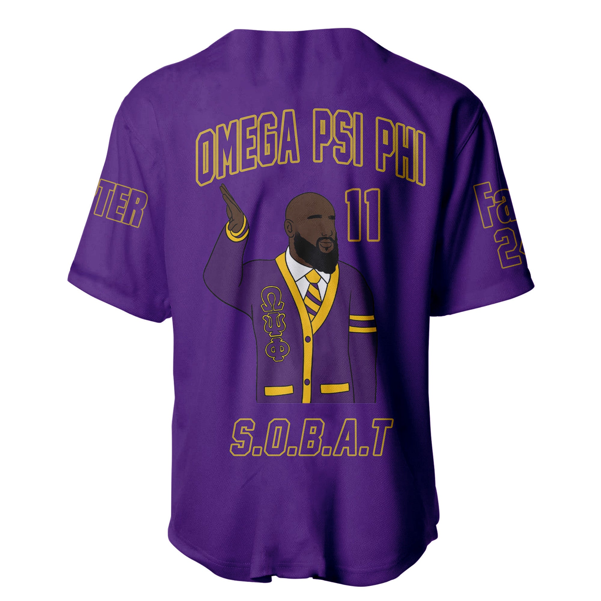 (Custom) Africazone Baseball Jersey - Omega Psi Phi Fraternity A31 | Africazone.store