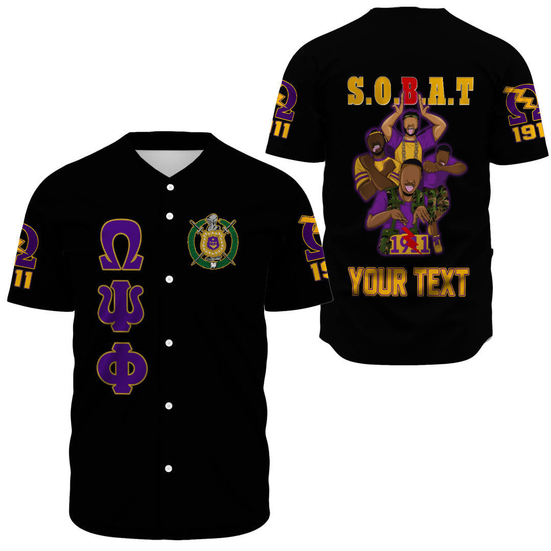 (Custom) Africazone Baseball Jersey - Omega Psi Phi Fraternity A31 | Africazone.store