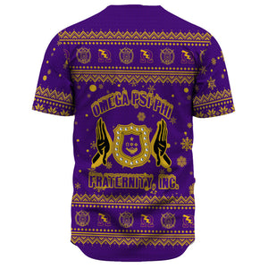 Africazone Baseball Jersey - Omega Psi Phi Christmas A31 | Africazone.store