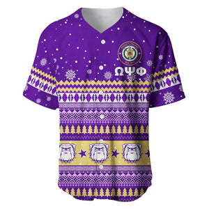 Africazone Baseball Jersey - Omega Psi Phi African Pattern Christmas A31 | Africazone.store