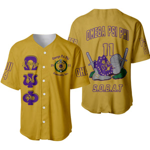 (Custom) Africazone Baseball Jersey - Omega Psi Phi Fraternity Knight A31 | Africazone.store