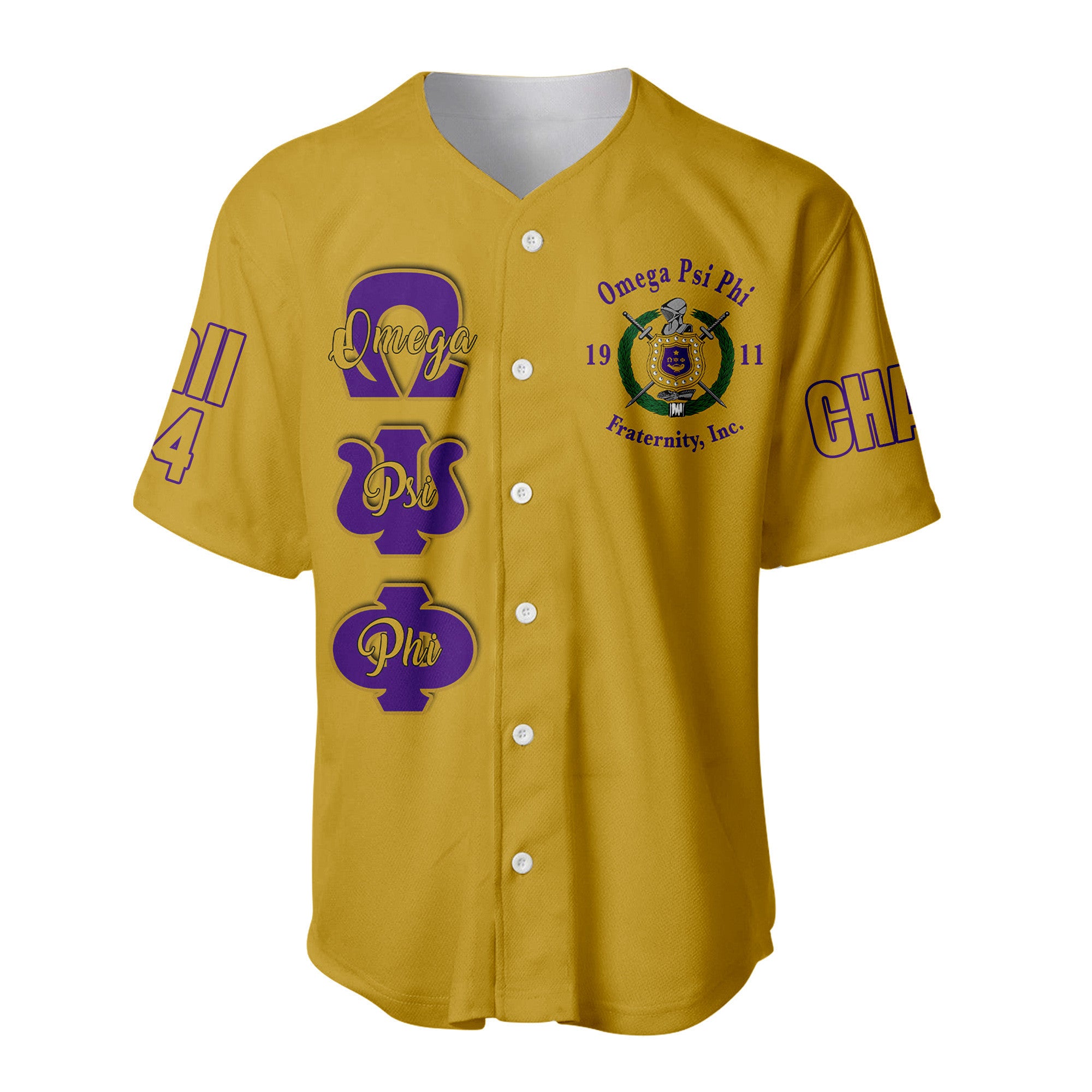 (Custom) Africazone Baseball Jersey - Omega Psi Phi Fraternity Knight A31 | Africazone.store