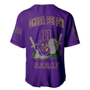 (Custom) Africazone Baseball Jersey - Omega Psi Phi Fraternity Knight A31 | Africazone.store