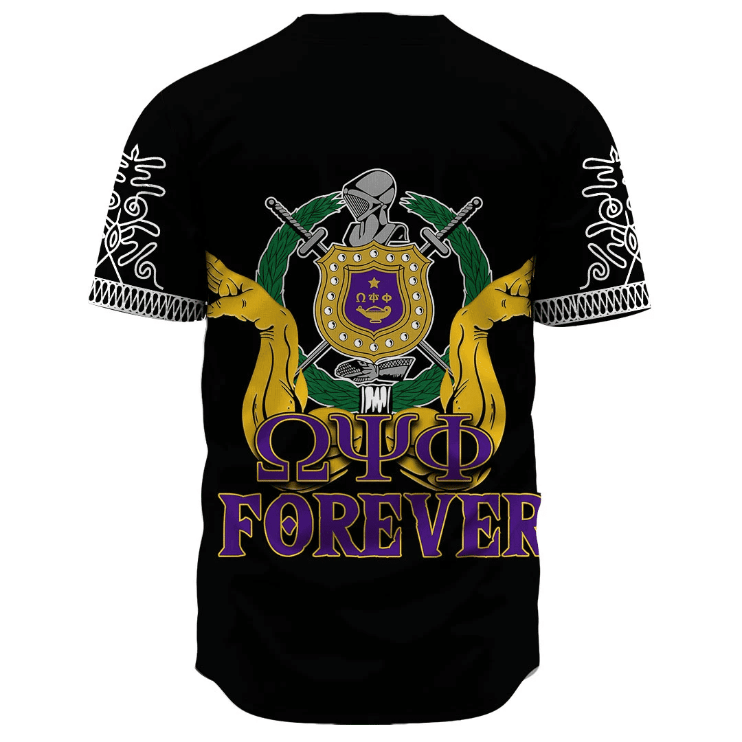 Africazone Baseball Jersey - Omega Psi Phi Forever A31 | Africazone.store